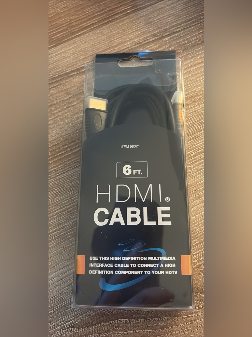 Harbor Freight HDMI cable 6ft long high definition multimedia cable NIB
